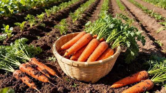 胡萝卜丰收 胡萝卜种植 优质胡萝卜