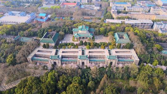 武汉大学樱花城堡航拍