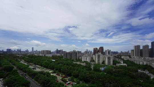 深圳夏季极致通透天空白云变化延时宣传空镜
