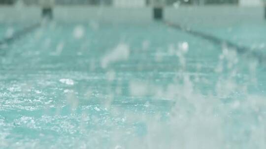 游泳馆 游泳池 专业运动员 宣传片素材