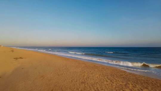 沙滩大海全景