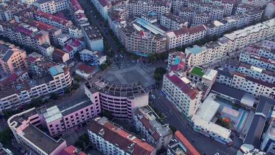 浙江绍兴新昌城市航拍