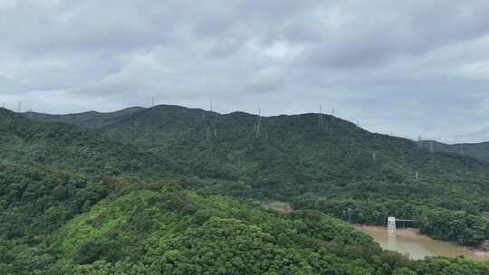 广东深圳阳台山公园航拍