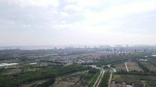 上海崇明长兴岛全景4K航拍