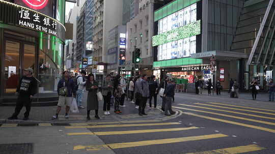 香港中环街景视频素材模板下载