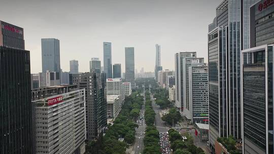 深圳南山科技园城市航拍