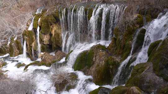 四川阿坝州九寨沟冬日山水