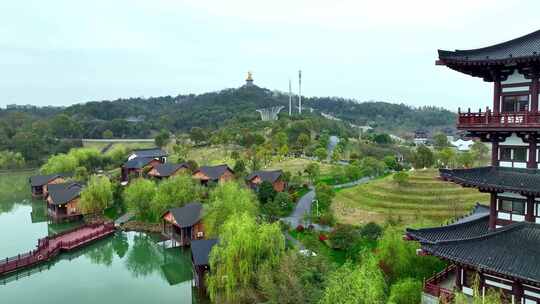 宜春城市地标航拍素材