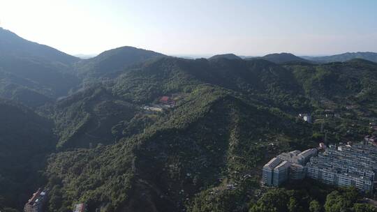 航拍湖南怀化中坡山菩提寺