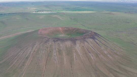 内蒙古乌兰察布市乌兰哈达火山群视频素材模板下载