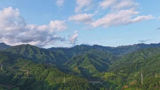 大山山川蓝天白云延时摄影