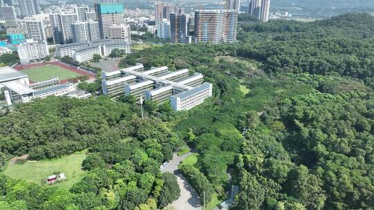 深圳实验学校光明部航拍城市校园