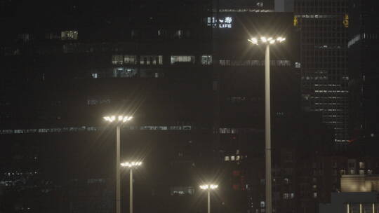 夜景城市车流空镜视频素材模板下载