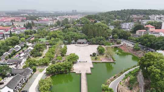 航拍湖北黄冈东坡赤壁4A景区