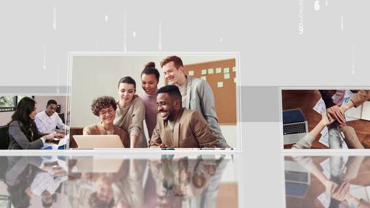 简洁干净科技图文展示ae模板