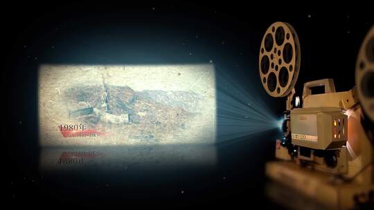 复古电影放映历史图文包装