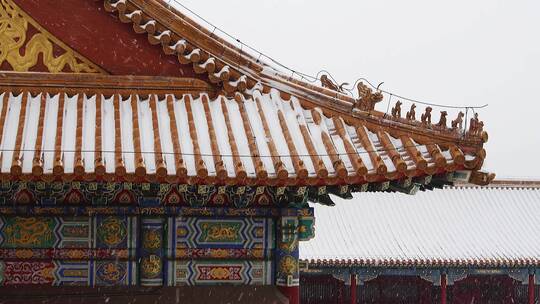 大雪中的北京故宫