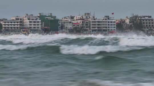 海南后海村皇后湾航拍