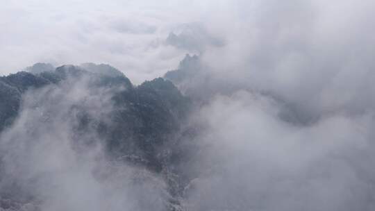 南太行伏牛山雪景雾凇云海自然风光