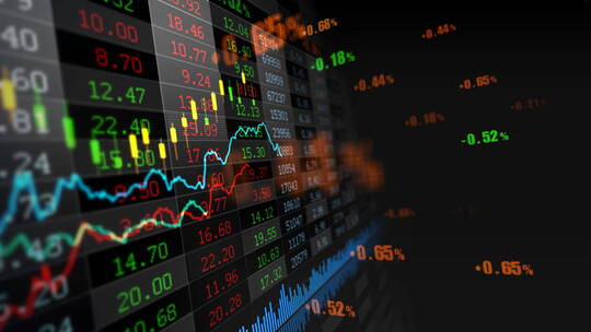 金融股票K线指数证券市场交易视频1