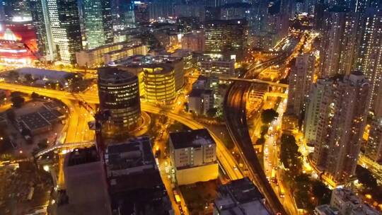 城市夜景交通视频素材模板下载