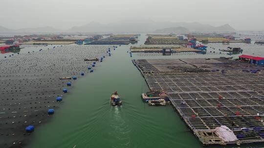 原创 福建宁德霞浦沙滩海岸线自然风光航拍