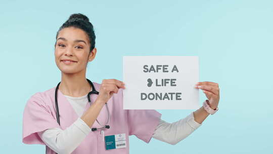 献血，医疗保健器官的捐赠用海报的护士的体