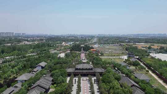 航拍河南商丘火神台景区