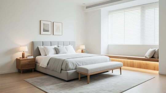 现代简约风格卧室室内素材