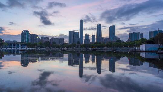 广东省东莞市城市风光延时