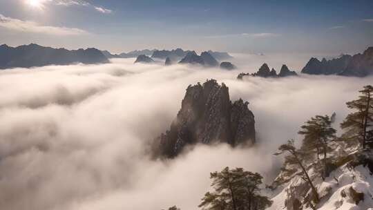 黄山云海壮美全景