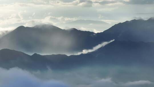 信宜白石大喊地航拍，高山云海航拍