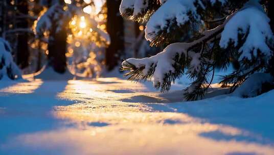 冬天下雪冬至立冬季节合集
