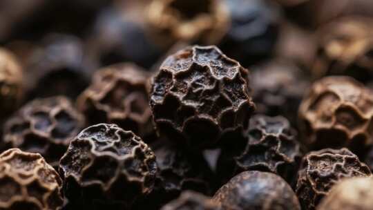 黑胡椒食材微距特写