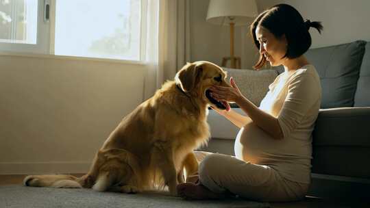 孕妇 准妈妈 瑜伽运动 怀孕 居家生活