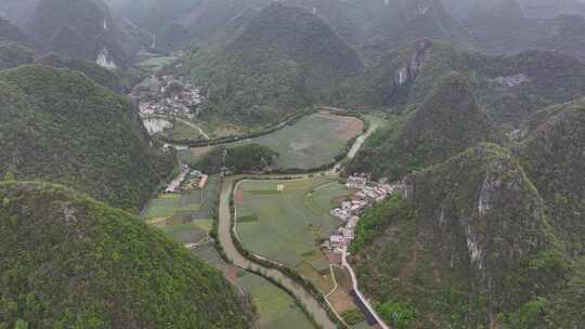 贵州安顺龙宫景区万峰林自然风光航拍