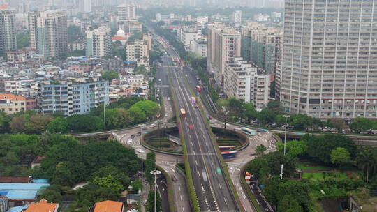 广州环岛高速公路交通城市景观