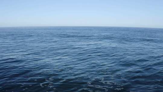 宁静的鸟瞰：宁静的蓝色大海