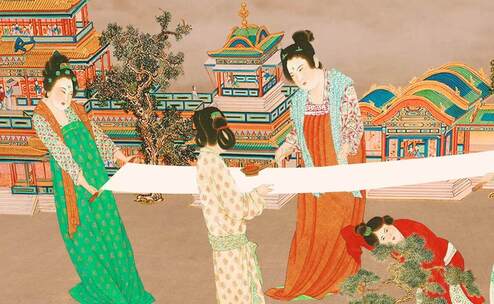 宋徽宗绘捣练图 4K