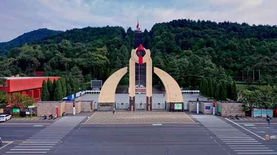 湘潭韶山城市风光航拍