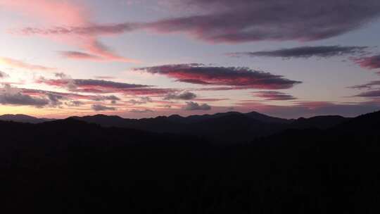 4K山脉黄昏夕阳日落晚霞视频素材模板下载