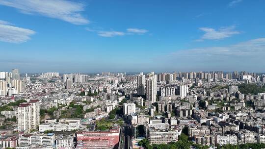 四川泸州城市建设泸州大景航拍