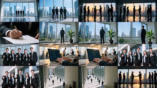 商务人士签约合作握手商业谈判成功人士高清在线视频素材下载