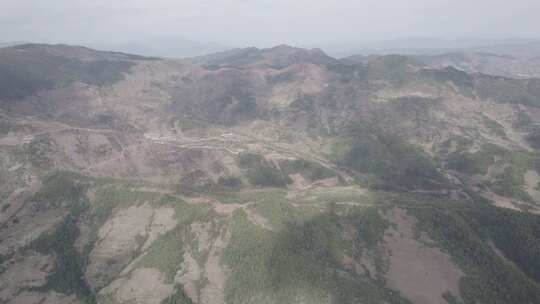 中国西部四川大凉山高原山地自然风光航拍视频素材模板下载