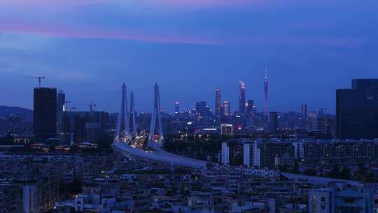 广州之窗 广州洛溪大桥 广州夜景