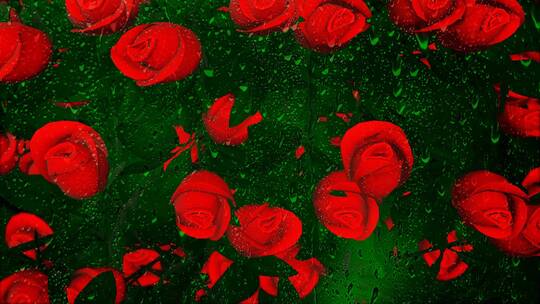 抒情伤感的玫瑰花视频素材模板下载