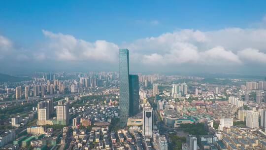 江苏镇江城市大景苏宁广场延时摄影