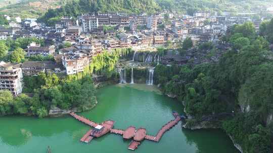 湖南芙蓉镇、酉水河、古镇