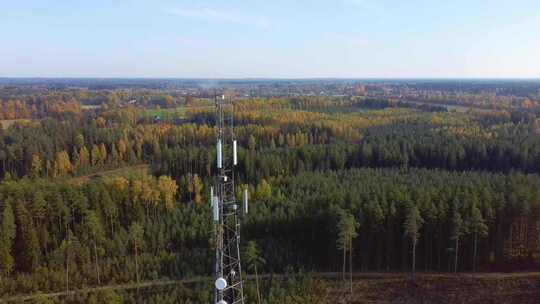 电信塔5g、通信系统无线天线连接系统、移