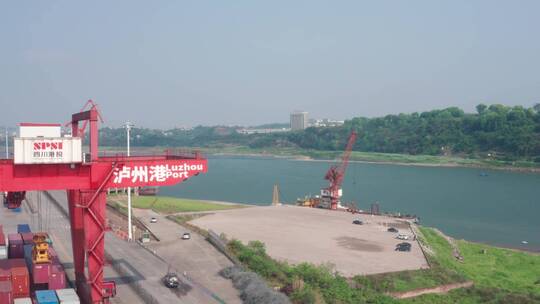 泸州港口视频素材模板下载